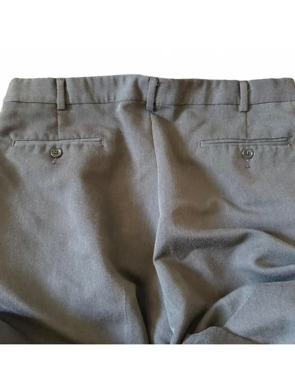 Chaps Ralph Lauren Men’s 38x32 Gray Pleated Dress Pants Classic Fit Trousers